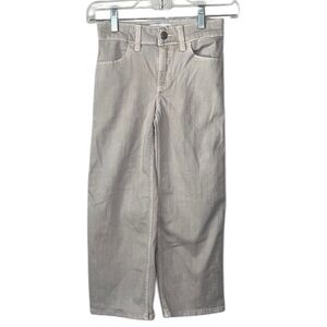 Abercrombie & Fitch Kids High Rise Wide Leg Taupe Cream Jeans Size 7/8 Regular